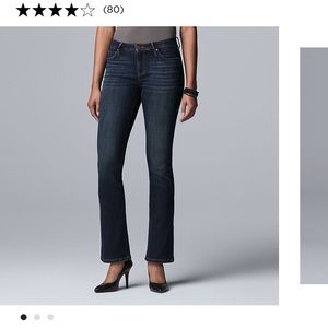 Simply Vera Vera Wang Bootcut Jeans